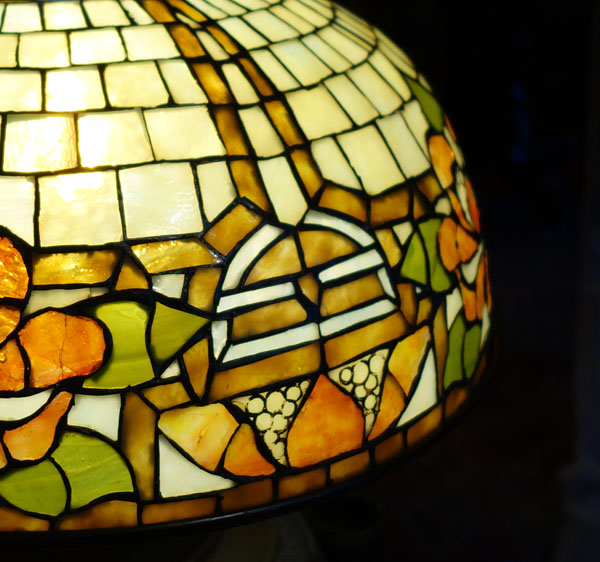 American Leaded Table Lamp
