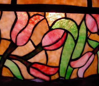 Chicago Mosaic Floral Leaded Chandelier
