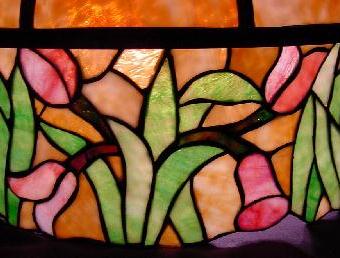 Chicago Mosaic Floral Leaded Chandelier