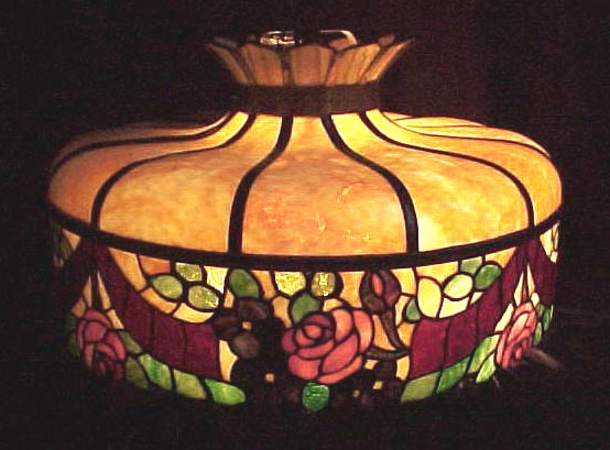 Chicago Mosaic Floral Leaded Chandelier