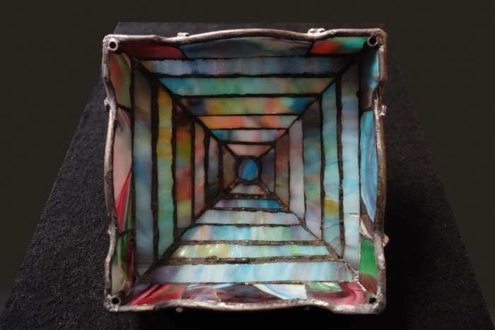 Meriden Britania Silver, Stained Glass Shade
