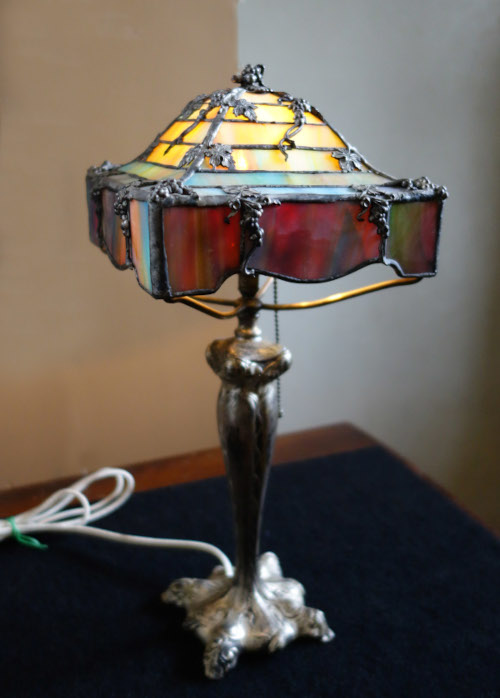 Meriden Britania Silver, Stained Glass Shade