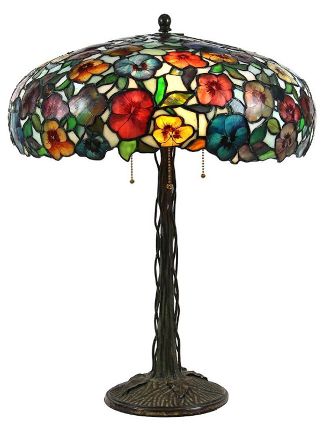 John Morgan and Sons, Poppy Leaded Table Lamp