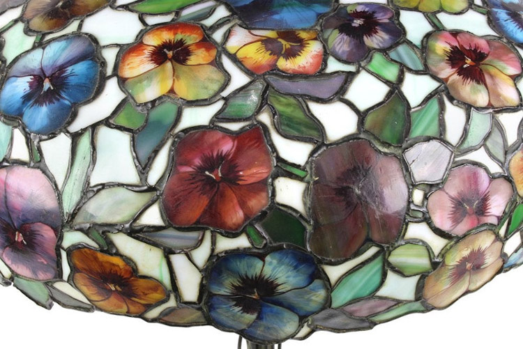 John Morgan and Sons, Poppy Leaded Table Lamp