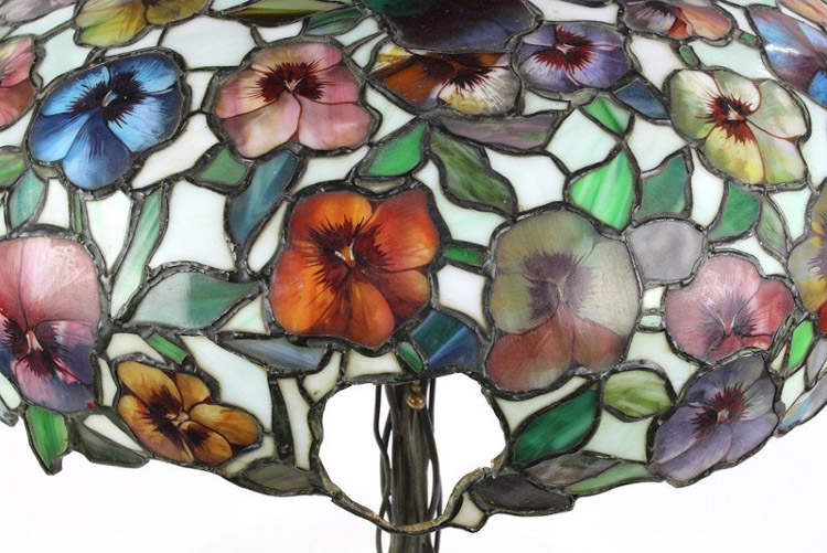 John Morgan and Sons, Poppy Leaded Table Lamp