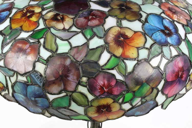John Morgan and Sons, Poppy Leaded Table Lamp