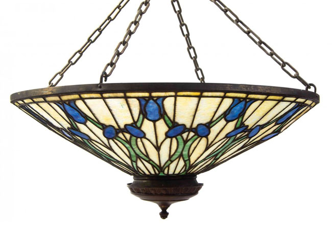 An American Arts and Crafts Leaded Glass Shade