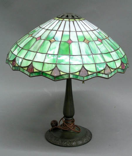 Suess Ornamental Glass Company, Geometric Table Lamp