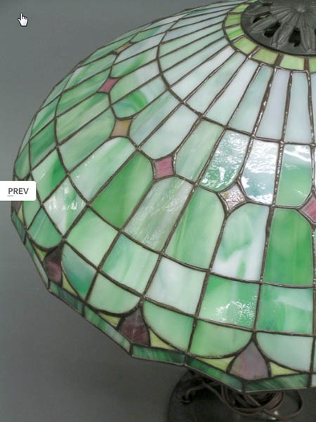 Suess Ornamental Glass Company, Geometric Table Lamp