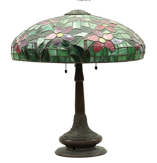 American Leaded Glass Table Lamp