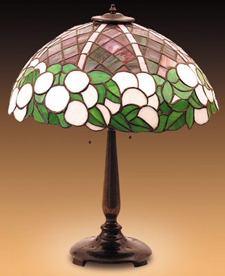 American Leaded Glass Table Lamp