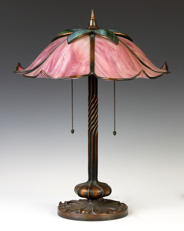 Stylized Floral Panel Lamp