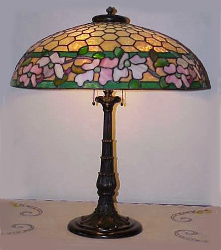 Duffner and Kimberly Floral Border Table Lamp