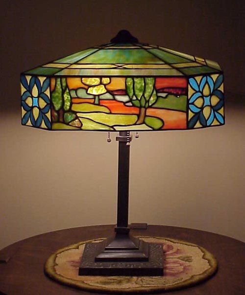 Gorham Scenic Landscape Table Lamp