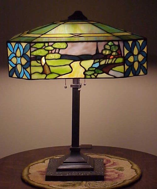 Gorham Scenic Landscape Table Lamp