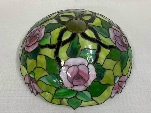 American Leaded Glass Rose Shade
