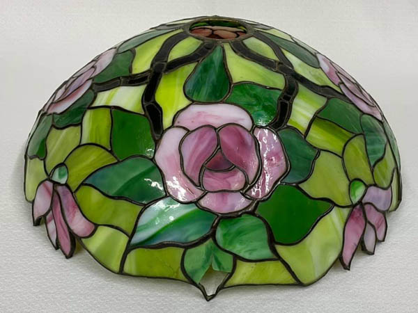 American Leaded Glass Rose Shade