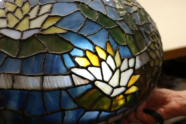 American Leaded Table Lamp