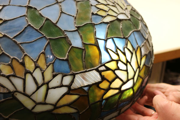 American Leaded Table Lamp