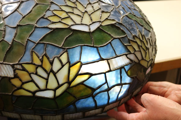 American Leaded Table Lamp