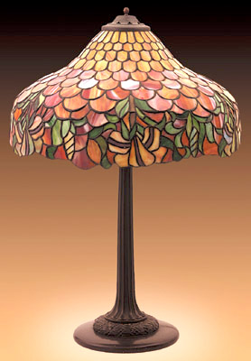 American Leaded Glass Table Lamp