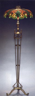Duffner and Kimberly Leaded Floor Lamp