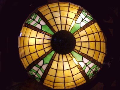 American Leaded Glass Table Lamp