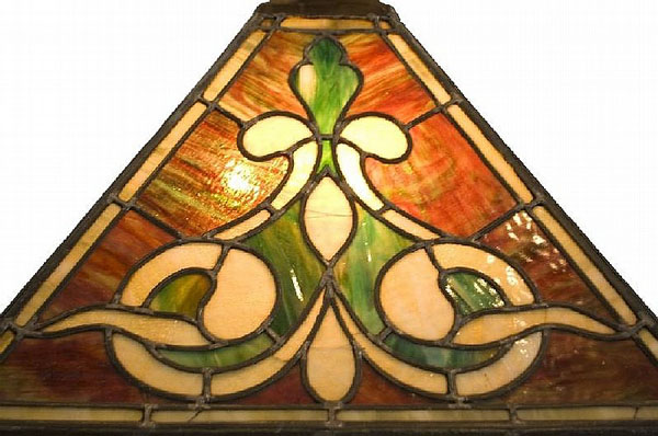 American Square Leaded Glass Chandelier