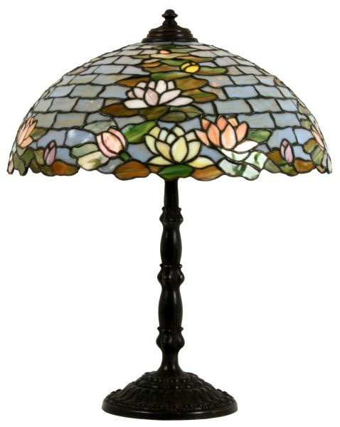 Wilkinson Water Lily Leaded Glass Lamp