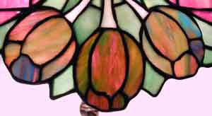 Amboy Works Tulip Leaded Glass Table Lamp