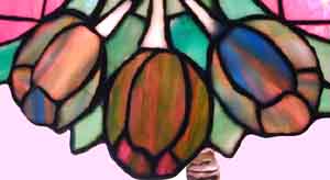 Amboy Works Tulip Leaded Glass Table Lamp