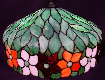 American Leaded Glass Table Lamp