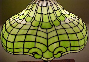 Amboy Works Leaded Glass Table Lamp