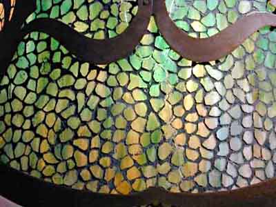 American Arts and Crafts Leaded Glass Lamp