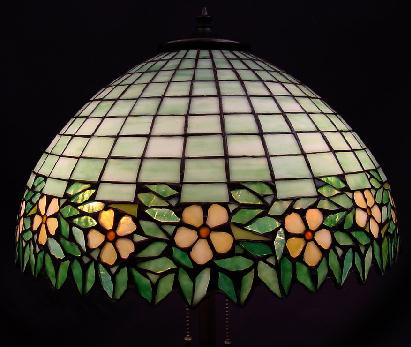 Unique Art Glass and Metal Co, Leaded Lamp