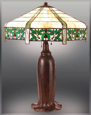 Handel Leaded Glass Table Lamp