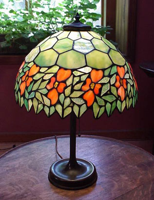Unique Art Glass and Metal Co, Leaded Lamp