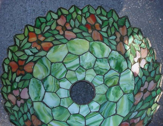 Unique Art Glass and Metal Co, Leaded Lamp