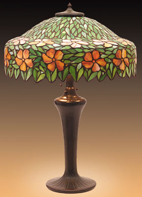 Unique Art Glass and Metal Co, Leaded Lamp