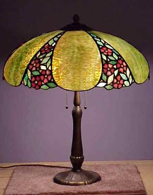 Unique Art Glass and Metal Co, Leaded Lamp