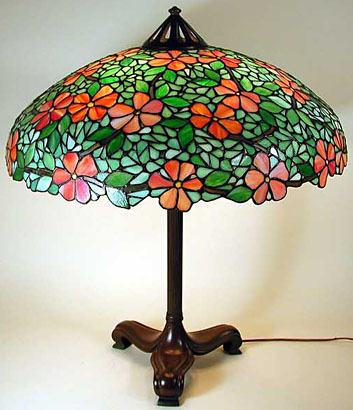 Unique Art Glass and Metal Co, Leaded Lamp