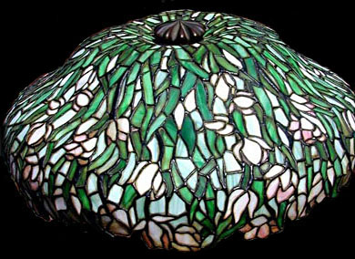Gorham Tulip Leaded Glass Table Lamp