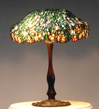 Gorham Tulip Leaded Glass Table Lamp