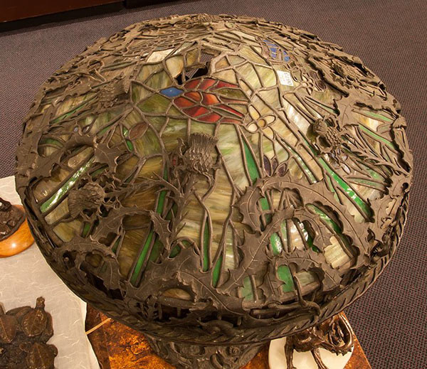 American Leaded Glass Table Lamp