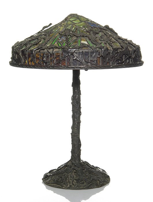 American Leaded Glass Table Lamp
