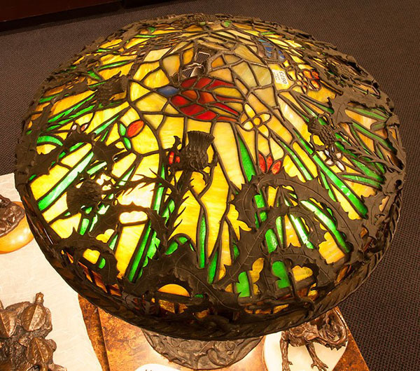 American Leaded Glass Table Lamp