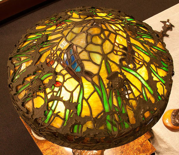 American Leaded Glass Table Lamp