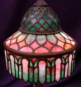 American Leaded Glass Table Lamp