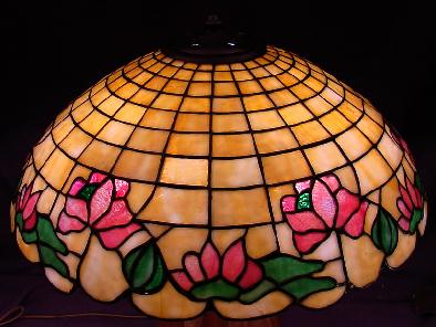American Leaded Glass Table Lamp