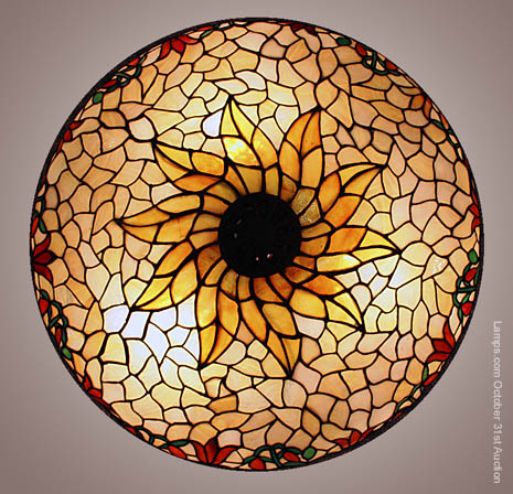 Suess Honeysuckle Vine Leaded Lamp